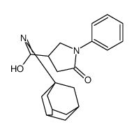 N-(1-adamantyl)-5-oxo-1-phenylpyrrolidine-3-carboxamide结构式