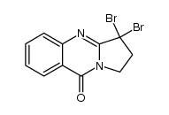3,3-dibromo-2,3-dihydro-1H-pyrrolo[2,1-b]quinazolin-9-one结构式