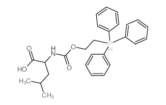 2-[(1-carboxy-3-methyl-butyl)carbamoyloxy]ethyl-triphenyl-phosphanium结构式