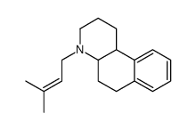 4-(3-methylbut-2-enyl)-2,3,4a,5,6,10b-hexahydro-1H-benzo[f]quinoline结构式