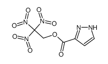 2,2,2-trinitroethyl 1H-pyrazole-5-carboxylate结构式