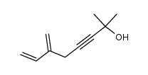 2-methyl-6-methylene-oct-7-en-3-yn-2-ol结构式