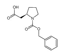 (R)-1-Cbz-2-pyrrolidineacetic acid structure