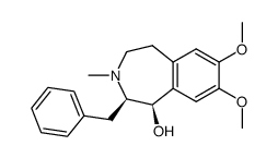 (1R,2R)-2-Benzyl-7,8-dimethoxy-3-methyl-2,3,4,5-tetrahydro-1H-benzo[d]azepin-1-ol Structure