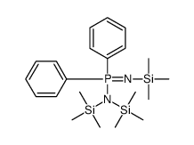[[bis(trimethylsilyl)amino]-phenyl-trimethylsilylimino-λ5-phosphanyl]benzene结构式