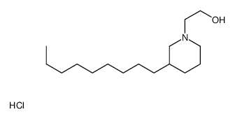 2-(3-nonylpiperidin-1-yl)ethanol,hydrochloride结构式