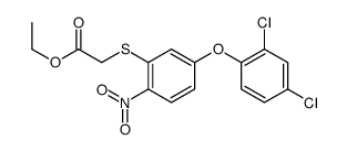 ethyl 2-[5-(2,4-dichlorophenoxy)-2-nitrophenyl]sulfanylacetate结构式