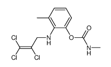 Methyl-carbamic acid 3-methyl-2-(2,3,3-trichloro-allylamino)-phenyl ester结构式