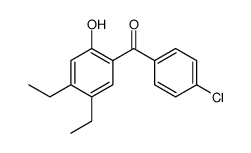 (4-chlorophenyl)-(4,5-diethyl-2-hydroxyphenyl)methanone结构式