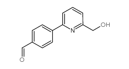 2-(4-formylphenyl)-6-(hydroxymethyl)pyridine Structure