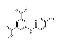 5-((Z)-3-Carboxy-acryloylamino)-isophthalic acid dimethyl ester Structure
