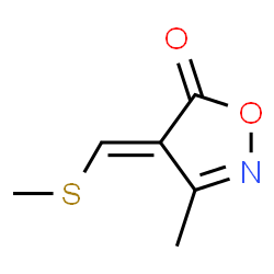 5(4H)-Isoxazolone,3-methyl-4-[(methylthio)methylene]-,(E)-(9CI)结构式