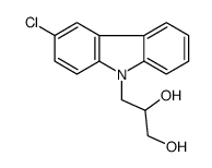 3-(3-chlorocarbazol-9-yl)propane-1,2-diol结构式