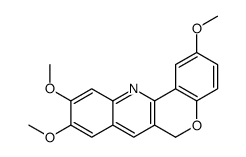 2,9,10-trimethoxy-6H-chromeno[4,3-b]quinoline Structure
