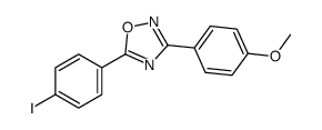 5-(4-iodophenyl)-3-(4-methoxyphenyl)-1,2,4-oxadiazole结构式