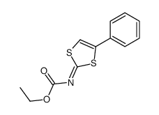 ethyl N-(4-phenyl-1,3-dithiol-2-ylidene)carbamate结构式