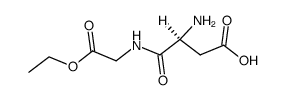 N-L-α-aspartyl-glycine ethyl ester Structure