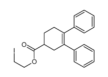 2-iodoethyl 3,4-diphenylcyclohex-3-ene-1-carboxylate Structure