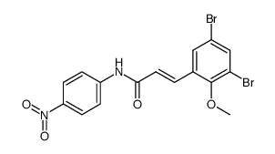 3,5-Dibrom-2-methoxy-zimtsaeure-<4-nitro-anilid> Structure