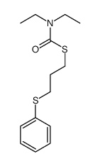 S-(3-phenylsulfanylpropyl) N,N-diethylcarbamothioate结构式
