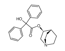 3-quinuclidinyl-α-hydroxydiphenylacetate Structure