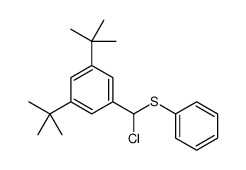 1,3-ditert-butyl-5-[chloro(phenylsulfanyl)methyl]benzene Structure