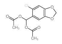 Methanediol, 1-(6-chloro-1,3-benzodioxol-5-yl)-,1,1-diacetate structure