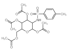 [3,4,6-triacetyloxy-5-[(4-methylphenyl)sulfonylamino]oxan-2-yl]methyl acetate Structure