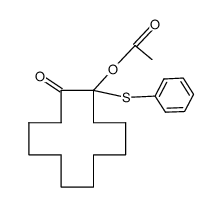 2-Acetyloxy-2-(phenylthio)cyclododecanone结构式