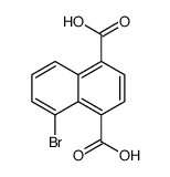 5-bromonaphthalene-1,4-dicarboxylic acid Structure