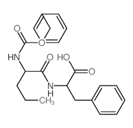 3-phenyl-2-(2-phenylmethoxycarbonylaminopentanoylamino)propanoic acid Structure