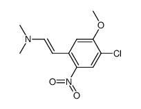 2-chloro-5-[(β-dimethylamino)-vinyl]-4-nitroanisole结构式