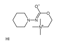 N,N,N-Trimethyl-2-[(1-piperidinylcarbamoyl)oxy]ethanaminium iodid e结构式