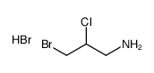 3-bromo-2-chloropropan-1-amine,hydrobromide结构式