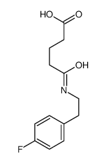 5-[2-(4-fluorophenyl)ethylamino]-5-oxopentanoic acid结构式
