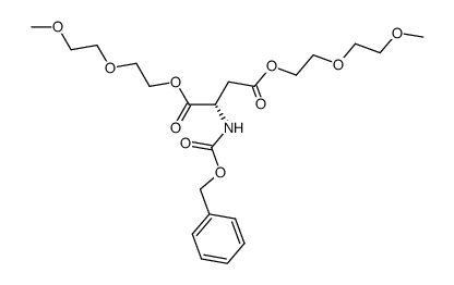 bis[2-(2-methoxyethoxy)ethyl] N-benzyloxycarbonyl-L-aspartate Structure