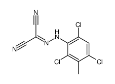 2-[(2,4,6-trichloro-3-methylphenyl)hydrazinylidene]propanedinitrile Structure