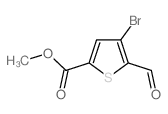 methyl 4-bromo-5-formylthiophene-2-carboxylate Structure