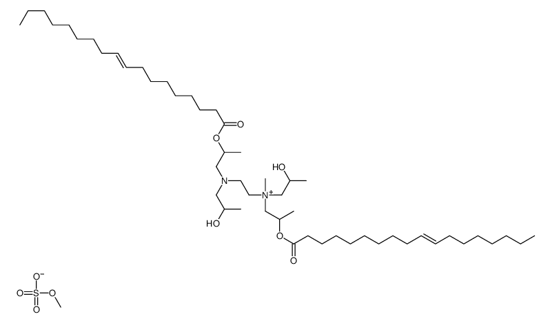 [2-[bis(2-hydroxypropyl)amino]ethyl]bis(2-hydroxypropyl)(methyl)ammonium methyl sulphate, dioleate (ester)结构式