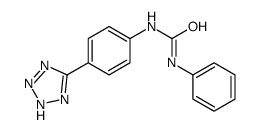 1-phenyl-3-[4-(2H-tetrazol-5-yl)phenyl]urea Structure