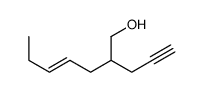 2-prop-2-ynylhept-4-en-1-ol Structure