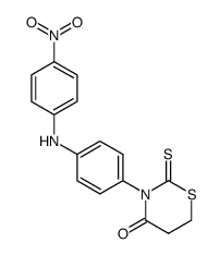 3-[4-(4-nitro-anilino)-phenyl]-2-thioxo-[1,3]thiazinan-4-one Structure
