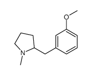 2-[(3-methoxyphenyl)methyl]-1-methylpyrrolidine Structure