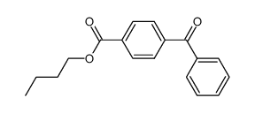 n-butyl-p-benzoylbenzoate结构式