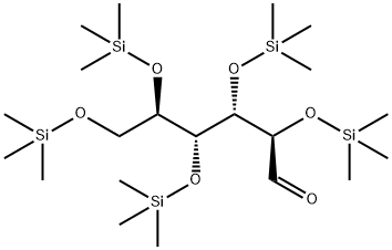 2-O,3-O,4-O,5-O,6-O-Pentakis(trimethylsilyl)-D-glucose Structure