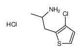 1-(3-chlorothiophen-2-yl)propan-2-ylazanium,chloride Structure