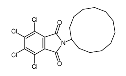 3,4,5,6-tetrachloro-N-cyclododecylphthalimide结构式