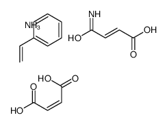 azanium,(Z)-4-amino-4-oxobut-2-enoate,(Z)-but-2-enedioic acid,styrene Structure