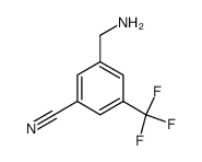 Benzonitrile, 3-(aminomethyl)-5-(trifluoromethyl)- (9CI) Structure