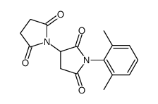 1-(2,6-dimethylphenyl)-3-(2,5-dioxopyrrolidin-1-yl)pyrrolidine-2,5-dione Structure